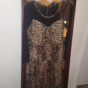 Leopard peplum dress